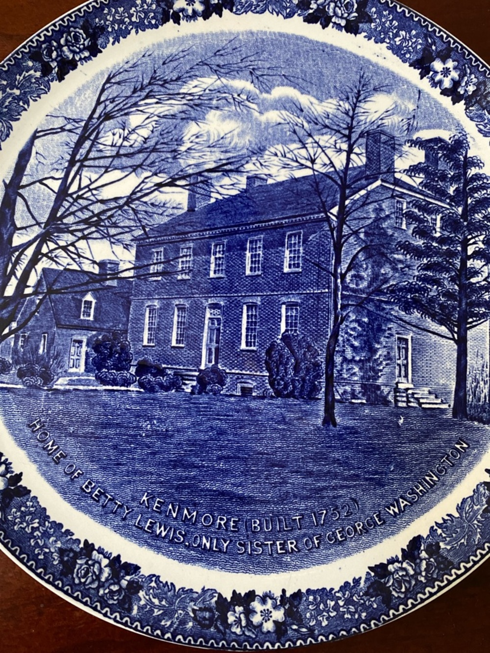Staffordshire Liberty blue Kenmore House Decorative Plate - Picture 3 of 8